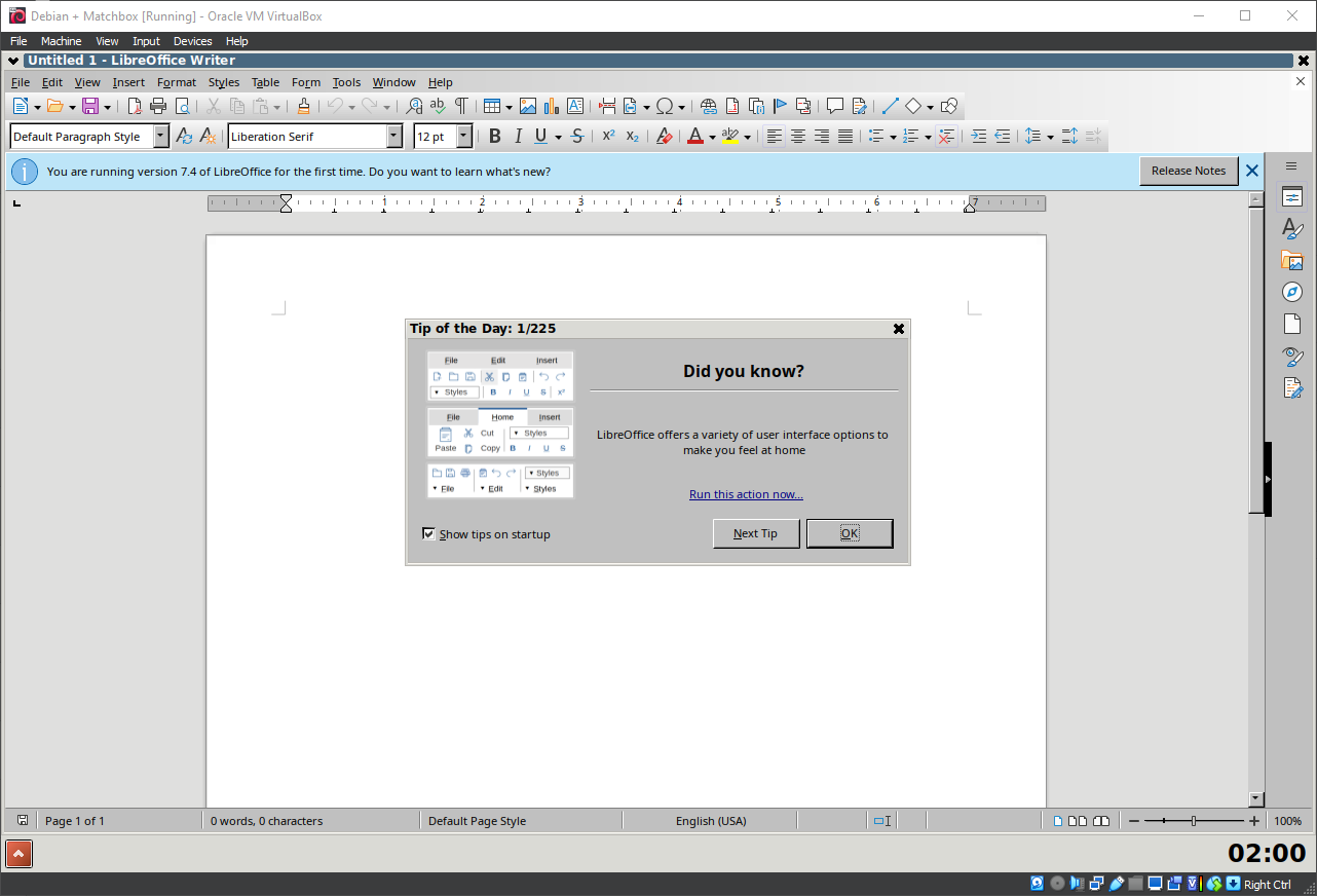 Running Matchbox Window Manager